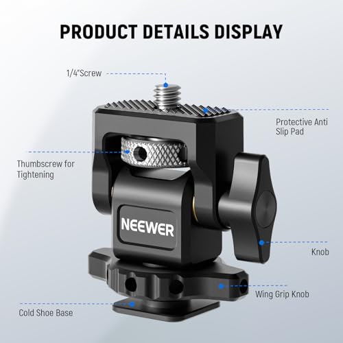 NEEWER Camera Monitor Mount with Cold Shoe, MA002 - style: MA002 w/Cold Shoe