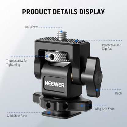 NEEWER Camera Monitor Mount with Cold Shoe, MA002 - style: MA002 w/Cold Shoe