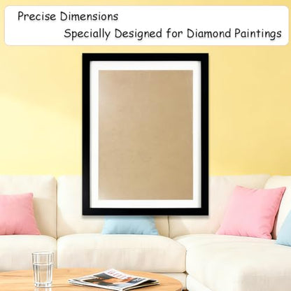 Muzagroo Art Premium Diamond Painting Frame for 12x16in Canvas - color: Frame