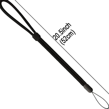 Foshine Lanyards 5pcs Adjustable Length Neck Office Lanyard - color: 5 Black
