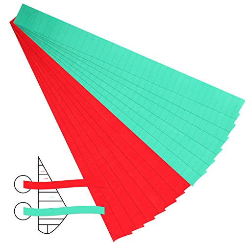 Siifert 4 Sets Nylon Air Flow Tels Flow Rope with 7 Sheets Adhesive Discs Sailboat Wind Direction Indicators for Sail