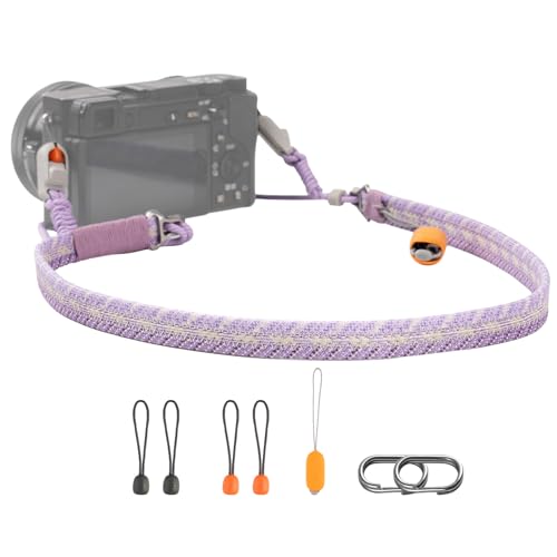 PGYTECH Adjustable Camera Shoulder Strap Slim Trendy Style, Quick Release - color: Lilac Purple