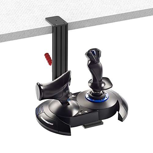 Hikig 2 Pack Desk Mount for Flight Sim Hand-Controller Compatible with Logitech X52 X56 Hotas, Thrustmaster HOTAS Warthog, T.16000M FCS, T.Flight, SimTask Farmstick, Sol-R1, Sol-R2, VKB, VPC, Winwing