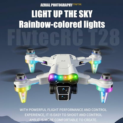 Drones for kids 8-12 with camera – Drone with camera for kids & Beginners, Mini kids drone with Fancy LED Lights, 4.3" Built-In FPV Screen, Three Batteries, Indoor & Outdoor Toy Gift (G) - size: G