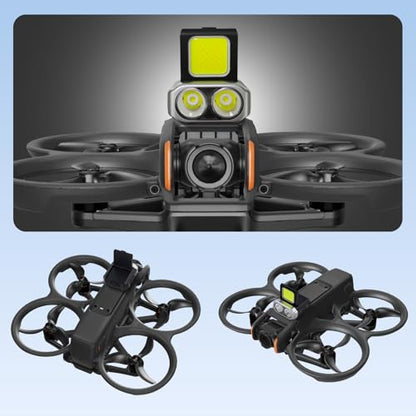 Universal Drone LED Searchlight,Night Flight Safety Warning Light Spotlight
