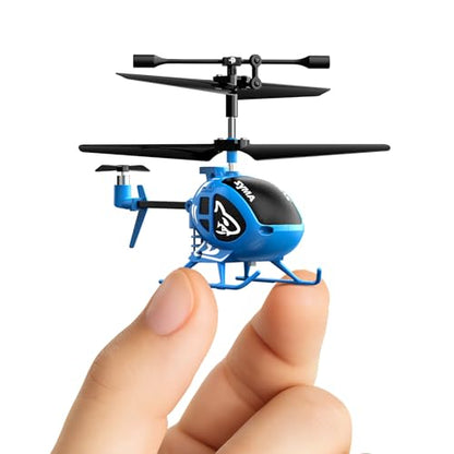 SYMA S100 Mini RC Helicopter for Kids, Indoor Flying, Altitude Hold, Blue - color: Blue