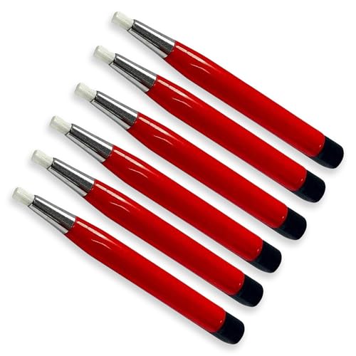 Fiberglass Scratch Brush Pens, Fine Tip, PCB, Metal & Jewelry, 6 Pcs - size: Pack OF 6