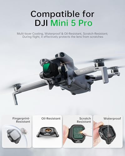 4-Pack ND/PL Filter Kit for DJI Mini 5 Pro Drone
