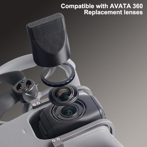 Replacement Lens for DJI Avata 360 Drone Restores True Aerial Image High Clarity Optical Glass Camera Lenses with Complete Installation Tools