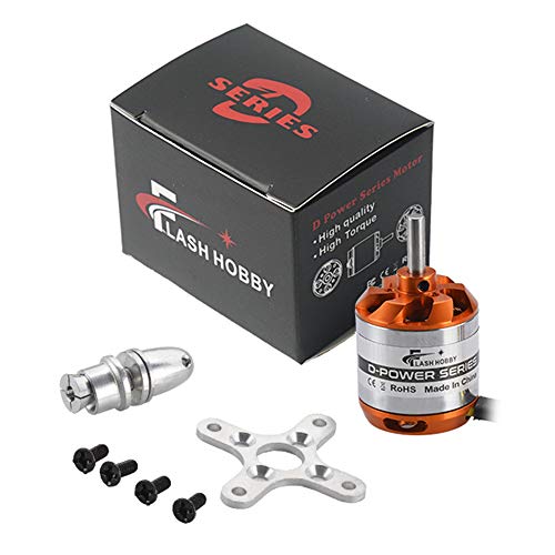 FLASH HOBBY D2836 Brushless Outrunner Motor 2~4S Helicopter RC Motor for RC Airplane Fixed-Wing Drone FPV (880KV) - size: 880kv
