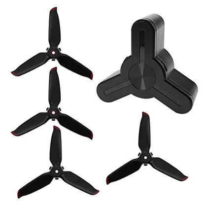 2 Pairs 5328S Propellers with Propeller Storage Case Compatible with DJI FPV Combo Drone Accessories 5328S Propellers Blades with Anti-Fall Protection Box