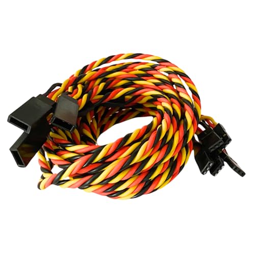 BackBayRC - 20awg Twisted Servo Extension Cable - 100 Strands for RC Vehicles, Drones, E-Bikes - 6 Lengths / 5 Wires per Pack (90CM / 36in / 3ft) - style: 90CM / 36in
