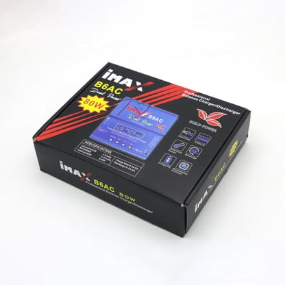 B6AC 80W AC DC Smart Balance Charger T Plug for LiPo Li-ion NiMH 6S