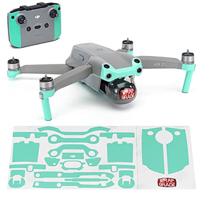 Wrapgrade Skin Compatible with DJI Air 2S | Accent Color A (Mint Blue) - color: Mint Blue