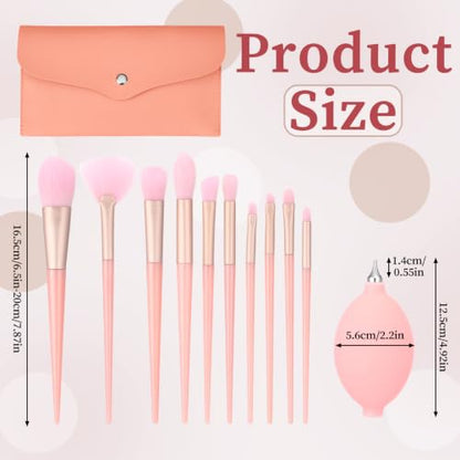 Ferrochef 12 Pcs Model Cleaning Brush Kit Figurine Dusting Brush, Pink - color: Pink