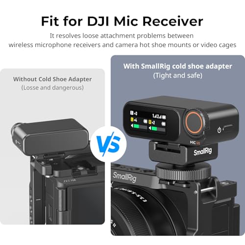SmallRig Cold Shoe Mount Adapter for Wireless Microphones for DJI Mic- 4822