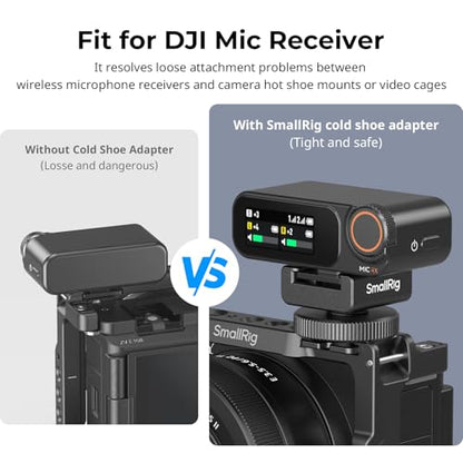 SmallRig Cold Shoe Mount Adapter for Wireless Microphones for DJI Mic- 4822