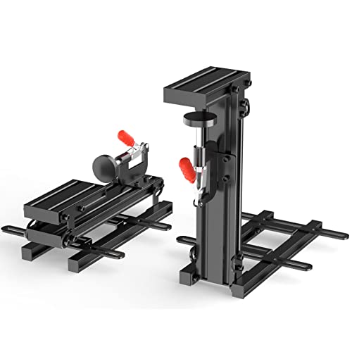 Logitech X52/X52 Pro/X56 Hotas Joystick Throttle Mount - Foldable Desk Mount for Thrustmaster T 16000M/HOTAS Warthog/T Flight One/4/TCA/VKB Gladiator NXT/VPC WARBRD (2PCS) - size: Standard