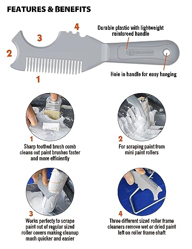 ROLLINGDOG 12 Inch Paint Roller Kit Large Paint Bucket and Roller - color: 21 PC paint roller kit