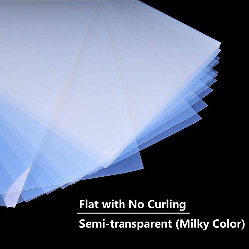 A-SUB Waterproof Inkjet Transparency Film, 8.5x11 Inch 100 Sheets