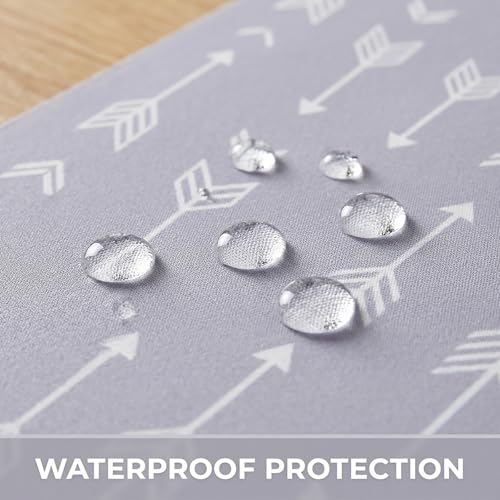 Splat Mat for Under High Chair, Waterproof Washable High Chair Floor Mat - color: Arrow