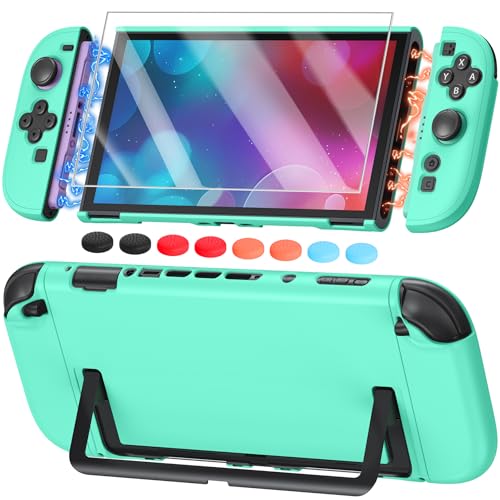 Switch 2 Cover Case&Screen Protector, FYOUNG Dockable Shell for Nintendo 2 - color: Mint Green, size: 7.9Inch Switch 2