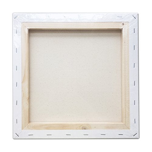 LWR CRAFTS Stretched Canvas 12" X 12" Pack of 6 - size: 12"x12"x6