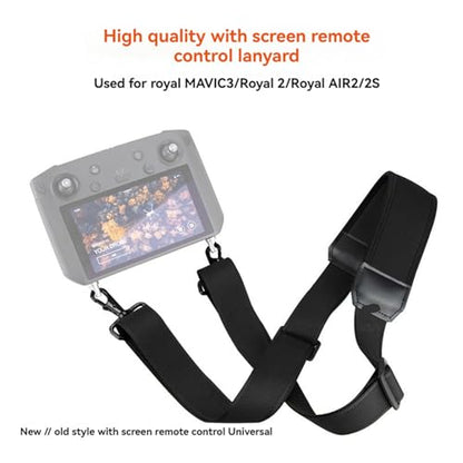 Neck Strap Lanyard Sling for DJI Remote Control Rope with Buckle Universal Compatible Accessories for DJI Air3/3S/Mavic 2/AIR2/2S Remote Control with Screen