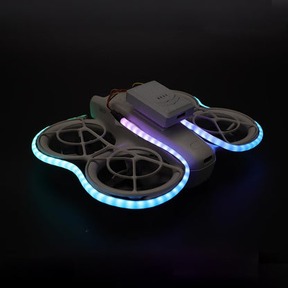 Dazzle Color Light Strap For DJI NEO/AVATA Drone Night Flight Light Strap Lamp Belt Light-Emitting Flying Warning Light Strip Drones Accessories (Pushbutton version)