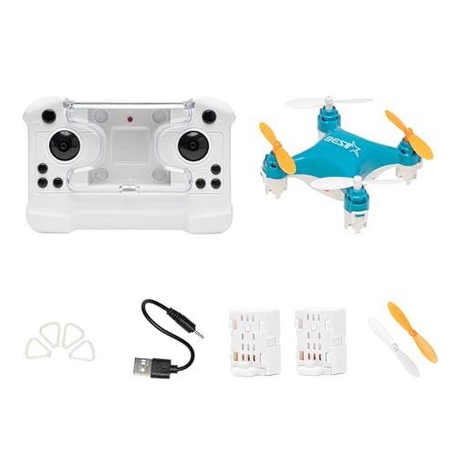 Drone Mini Dual-battery version Double battery life Double the fun Remote Control Aircraft New Children's Toy Micro Aircraft Fixed Height Quadcopter Electronic Gadget (Dual Battery Version-Blue) - color: Dual Battery Version-Blue
