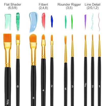 EEEKit Palette Knife Set: 23PCS Painting Tools for Oil Canvas/Watercolor/Acrylic