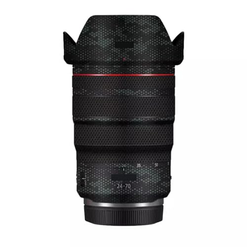 for Canon RF 24-70mm F2.8L is Lens Skin Camera Vinly Wrap Flim Full Body Decorative Sticker Cover Decal 24-70 2.8(Mamba Green) - color: Mamba Green