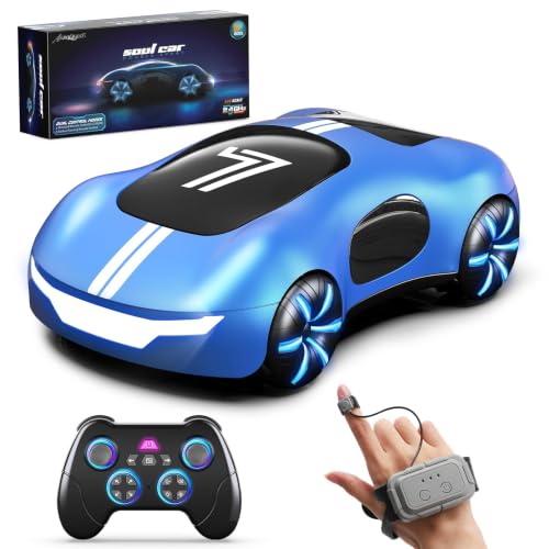 AEROQUEST Gesture Control RC Stunt Car, Remote Control Car for Boys Gifts - color: Blue