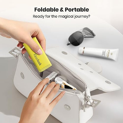 Klearlook 4 in 1 Adjustable Phone Stand - 360 Rotation Handsfree Viewing, Foldable Travel Essentials, Accessory for Flight/Home/Office - Yellow - color: Lemon Yellow
