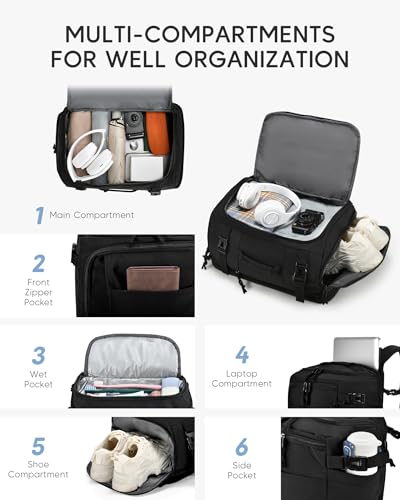 40x30x20cm Travel Bag Personal Item Ryanair Approved Backpack, Grey - color: Grey