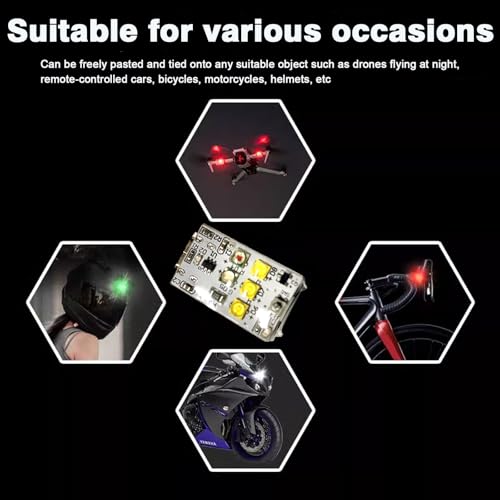Drone Strobe Lights for DJI Mini3 Pro/Mini4 Pro/Mini2/Air 2/Air 3S/Mavic 2/Mavic 3/Avata/Neo/Flip, Anti Collision Light for FAA Drone Night Flying,for RC Quadcopters Drone Accessories (1pcs)