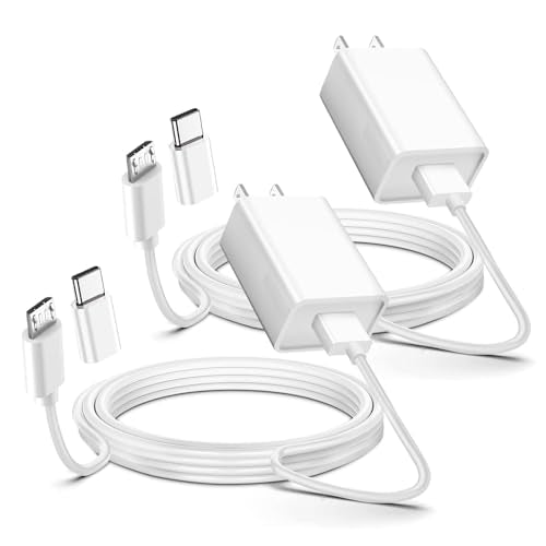 2 Pack Micro USB Charging Power Cable USB Type C Cord 9V for SimpliSafe Indoor Camera, Blink Mini Camera, Arlo Pro Pro2,Q,GO, Essential Spotlight XL/Essential 2k, Wyze Cam Pan v3 v2 Charger Adapter - size: 5 Feet, style: 2 Pack