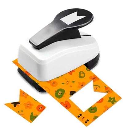 Paper Punches Tag Punches for Paper Crafts 1.9 inch Banner Hole Punch - style: Banner