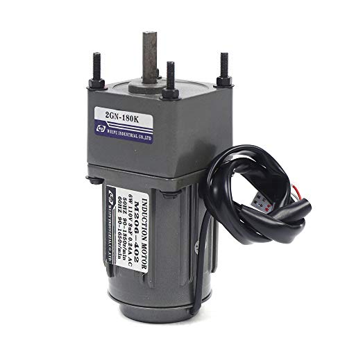 0-7.5RPM 6W 180K AC Variable Speed Gear Reduction Motor with Controller - color: 6W 180K