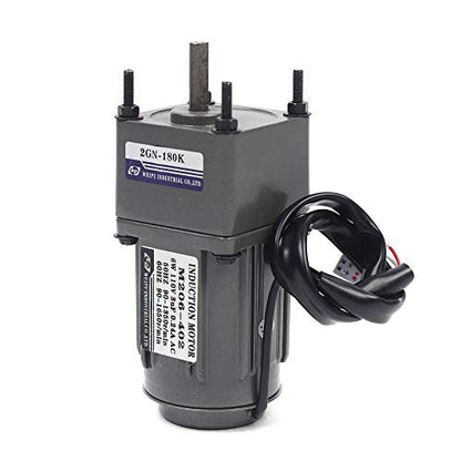 0-7.5RPM 6W 180K AC Variable Speed Gear Reduction Motor with Controller - color: 6W 180K