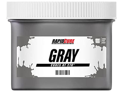 Rapid Cure® Gray Plastisol Ink - Silk Screen & Screen Printing Ink, Quart - color: Gray, size: 32 fl oz
