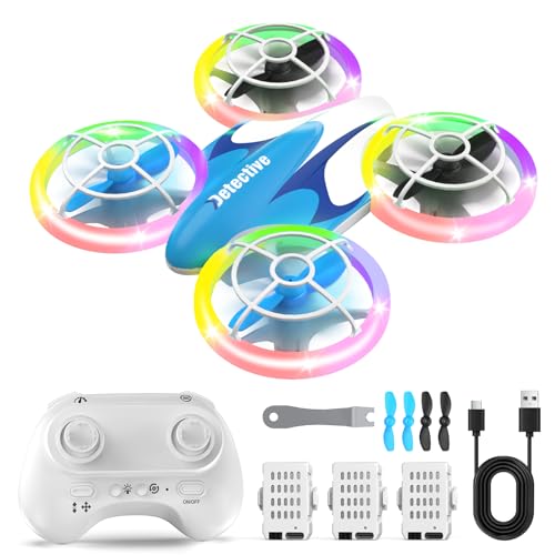 BlueFire Mini Drone for Kids, RC Drone with LED Lights and 360° Flip