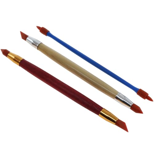 8 PCS Rubber Tip Paint Brushes Double-End Silicone Rubber Tip Brushes Silicone Clay Sculpting Tools for Modeling Engraving and Shaping