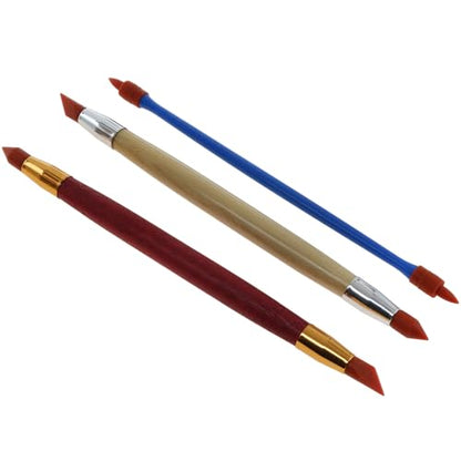 8 PCS Rubber Tip Paint Brushes Double-End Silicone Rubber Tip Brushes Silicone Clay Sculpting Tools for Modeling Engraving and Shaping