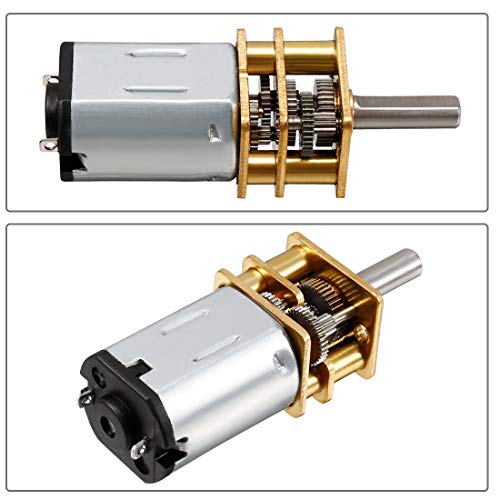 2Pcs DC 3V 100RPM N20 Torque Geared Gearbox Gear Box Micro Electric Motor - size: 3V 100RPM