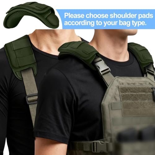 ZINMARK Professional Tactical Vest Shoulder Pad,Backpack Cushion,Army Green - color: Army Green