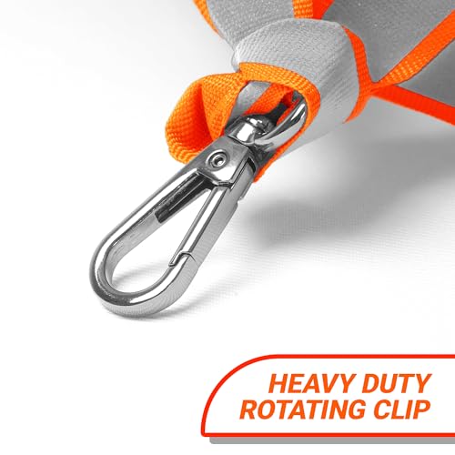 G128 - Orange Windsock Heavy Duty Printed 210D Wind Direction Measurement (Orange 30" 2PK) - color: Orange 30" 2pk