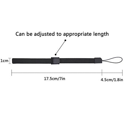 Pluxen Adjustable Wrist Strap Lanyard Compatible with Wii Remote Controller Phone Camera - color: 2 Black