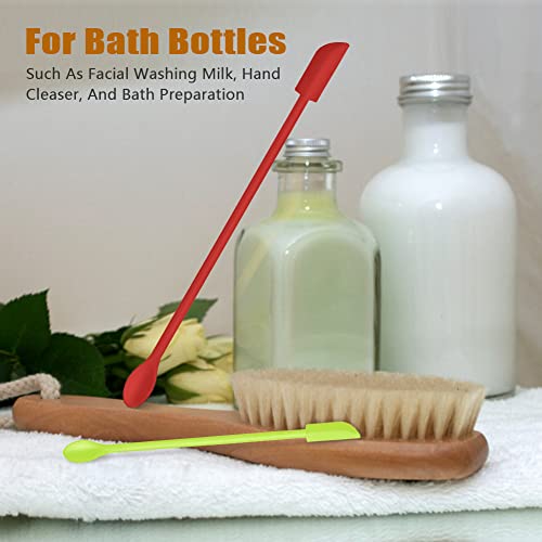 Silicone Spatula Set 6Pcs, Mini Jar Scraper for Makeup & Food - color: Color #3