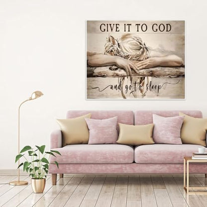 Christian Woman Paint by Numbers Kit for Adults Beginner (Without Frame) - color: YH03836